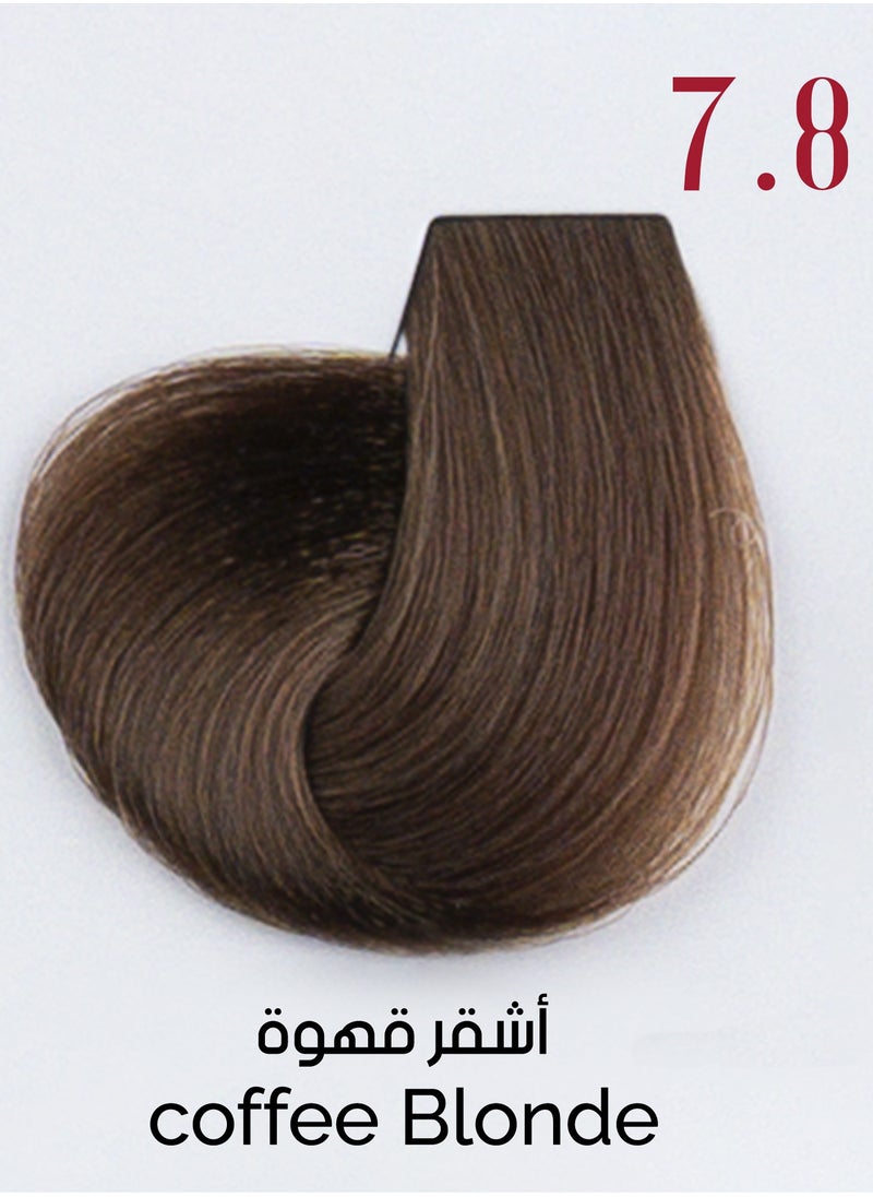 Ve Beauty Care Hair Dye 7.8 Coffee Blonde with Avena Protein 100 ML