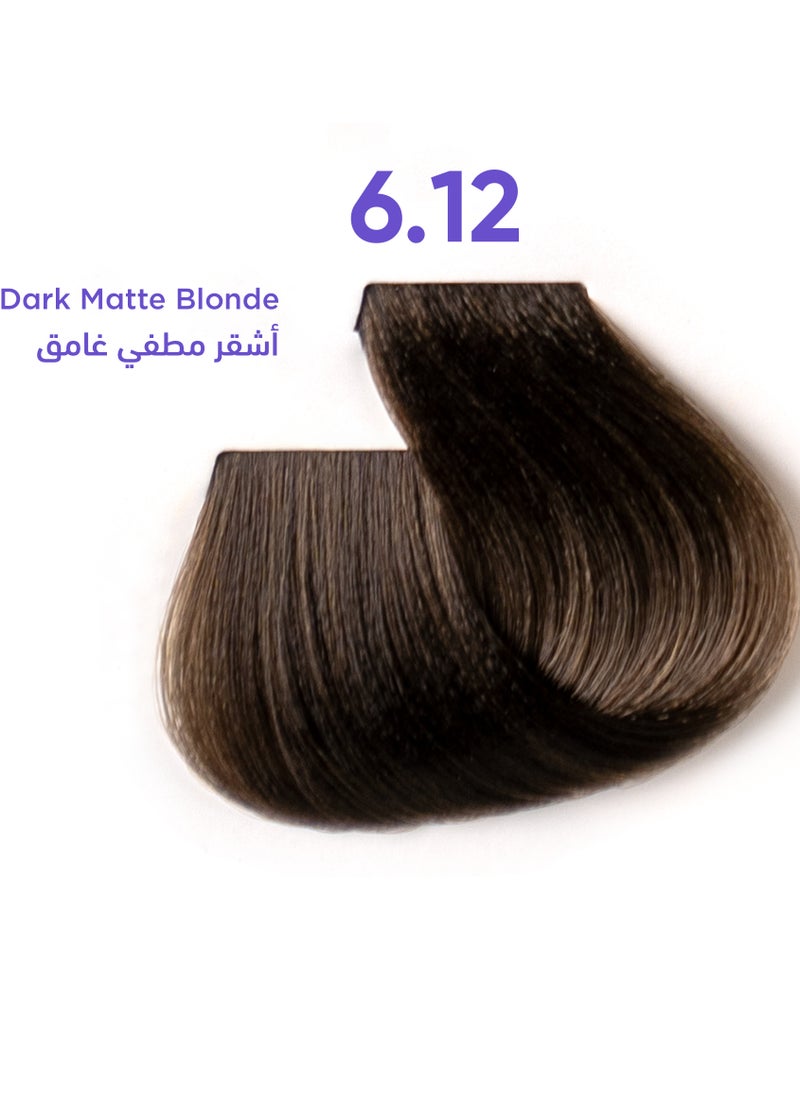 1B Hair Dye Dark Matte Blonde Color 6.12 Tress Tones Tyrosine Enriched 100ML