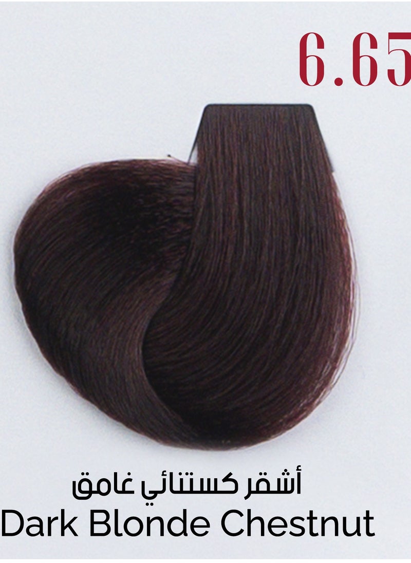Ve Beauty Care Hair Dye 6.65 Dark Blonde Chestnut – Nourishing Hair Color with Avena Protein, 100ml