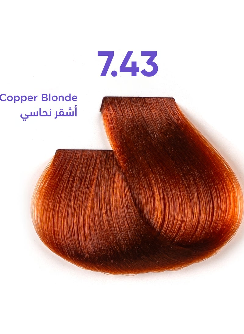 1B Hair Dye Copper Blonde 7.43 Tress Tones Tyrosine Enriched 100ML
