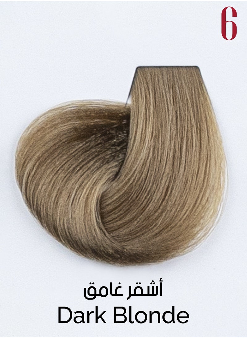 Ve Beauty Care Hair Color Cream 6 Dark Blonde with Avena Protein 100ML
