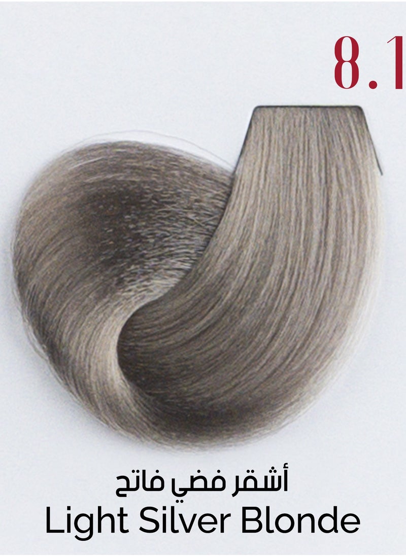 Ve Beauty Care Hair Dye 8.1 Light Silver Blonde with Avena Protein 100 ML