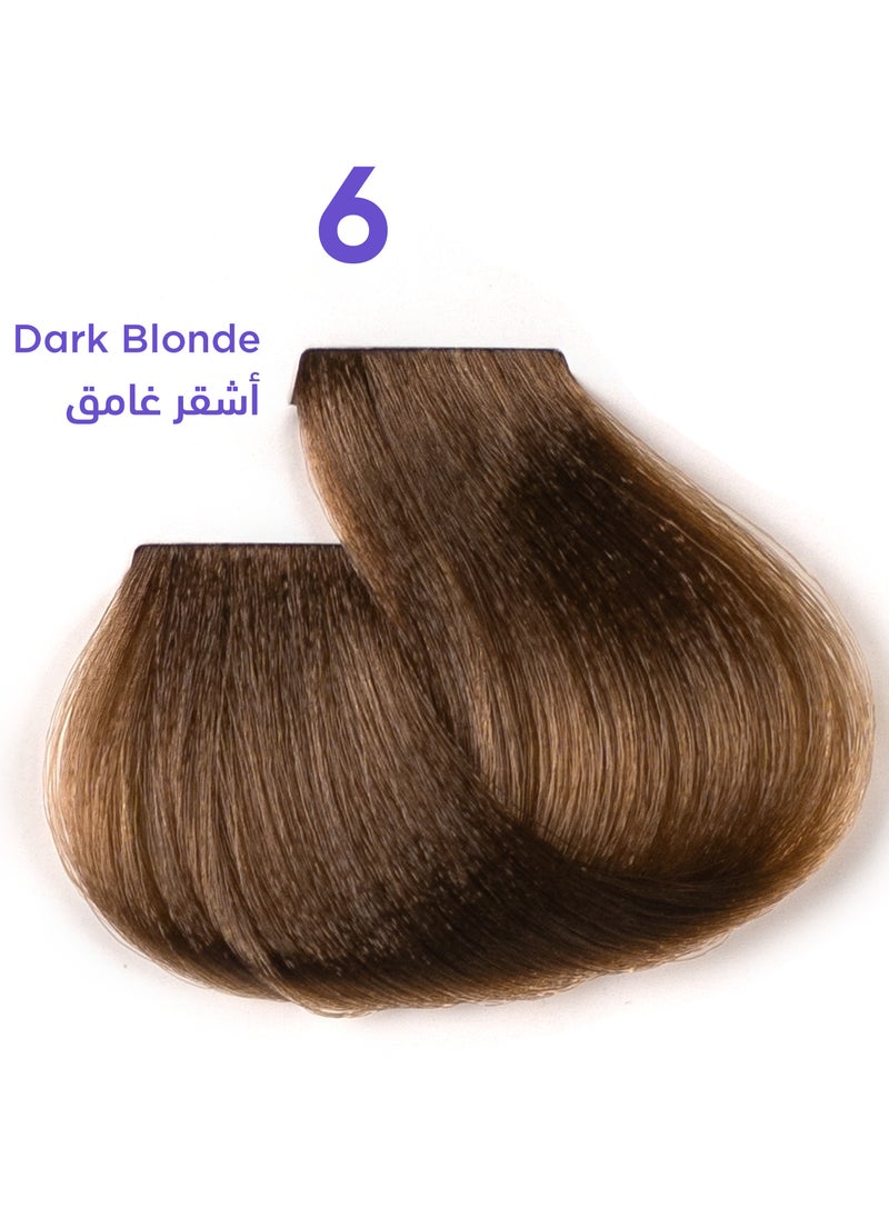 1B Hair Dye Dark Blonde Color 6 Tress Tones Tyrosine Enriched 100ML