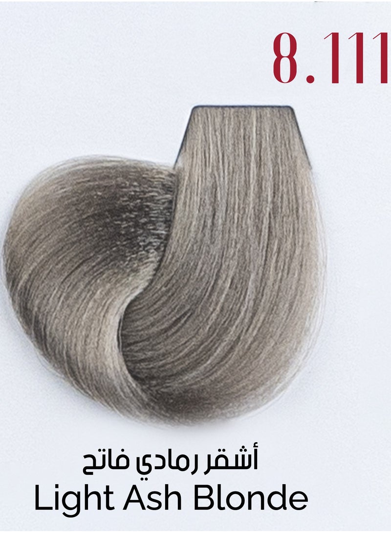 Ve Beauty Care Hair Dye 8.111 Light ASH Blonde with Avena Protein 100 ML