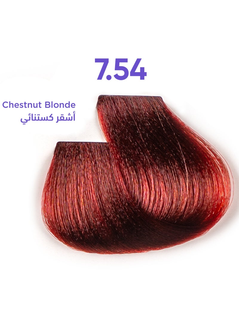 1B Hair Dye Chestnut Blonde Color 7.54 Tress Tones Tyrosine Enriched 100ML