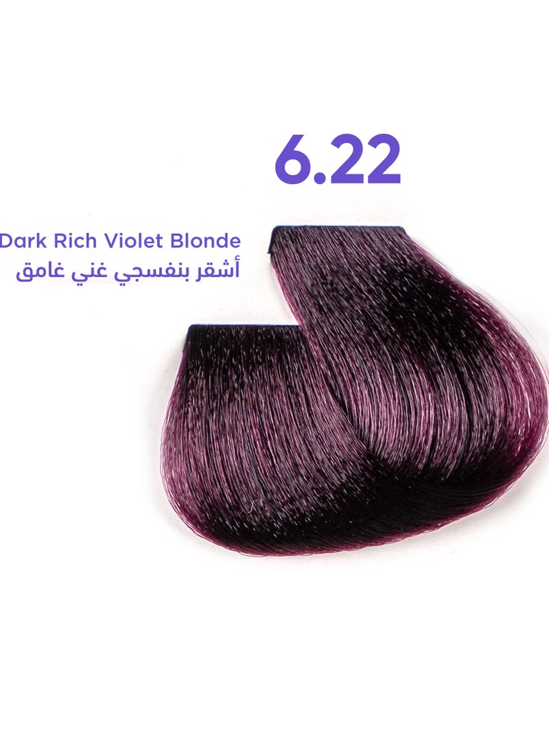 1B Hair Dye Dark Rich Violet Blonde Color 6.22 Tress Tones Tyrosine Enriched 100ML