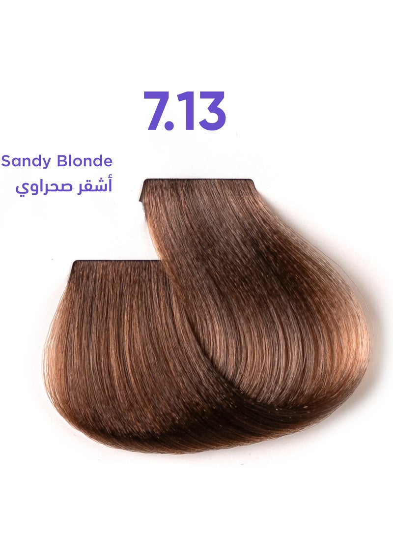 1B Hair Dye Sandy Blonde Color 7.13 Tress Tones Tyrosine Enriched 100ML