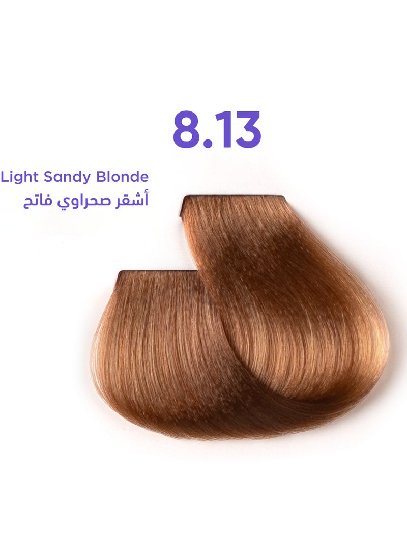 1B Hair Dye Light Sandy Blonde Color 8.13 Tress Tones Tyrosine Enriched 100ML