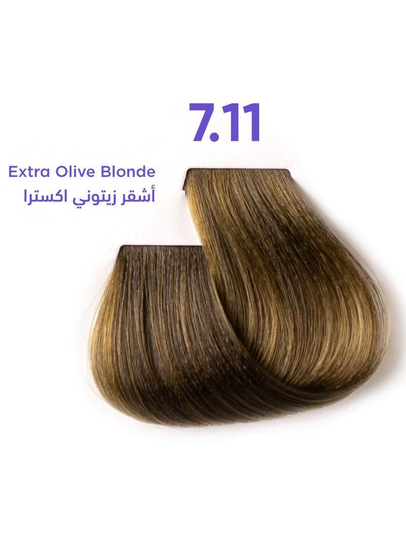 1B Hair Dye Extra Olive Blonde Color 7.11 Tress Tones Tyrosine Enriched 100ML