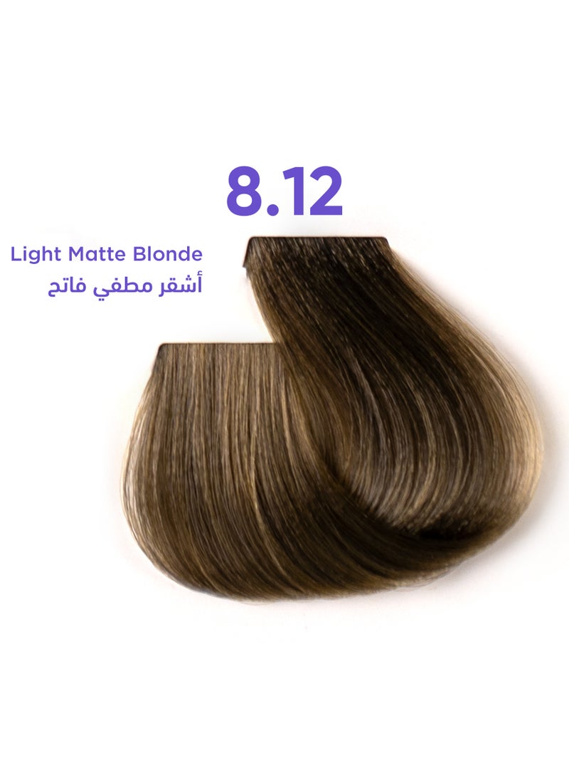 1B Hair Dye Light Matte Blonde Color 8.12 Tress Tones Tyrosine Enriched 100ML