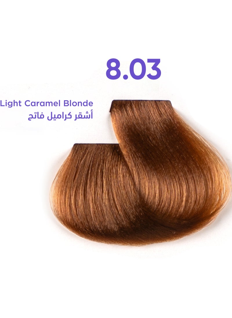 1B Hair Dye Light Caramel Blonde Color 8.03 Tress Tones Tyrosine Enriched 100ML