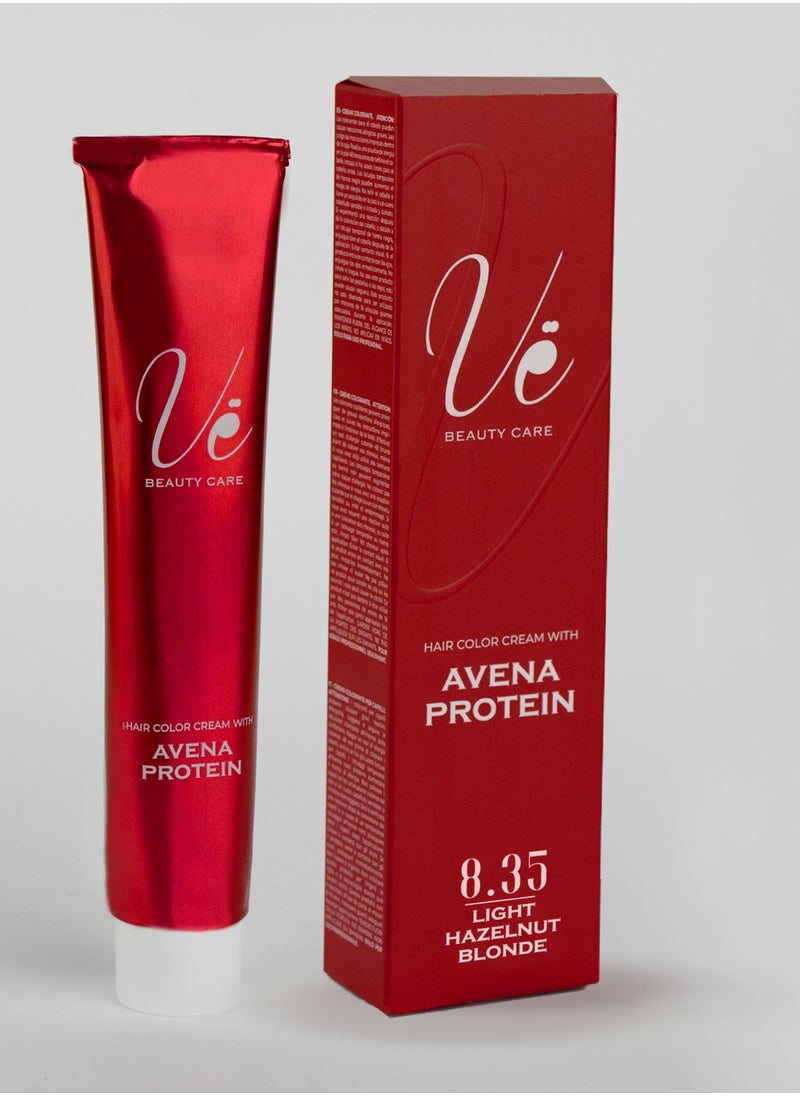 Ve Beauty Care Hair Dye 8.35 Light Hazelnut Blonde with Avena Protein 100 ML