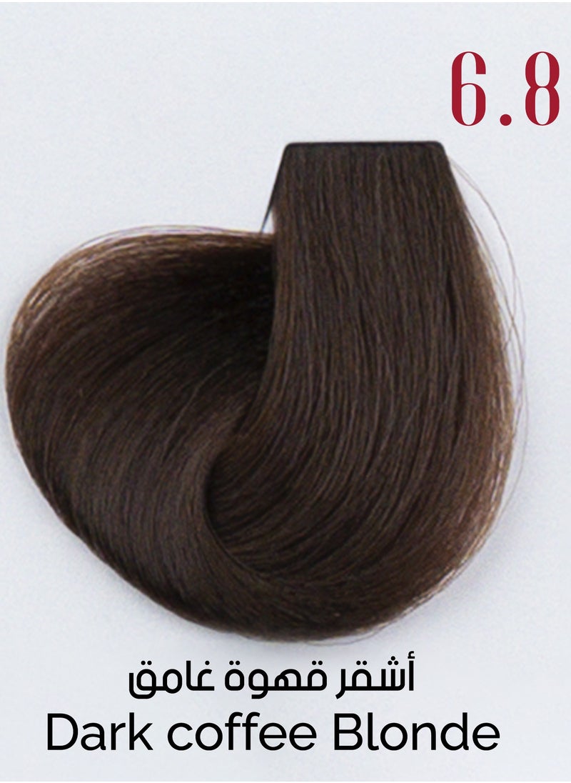 Ve Beauty Care Hair Dye 6.8 Dark Coffee Blonde with Avena Protein 100 ML