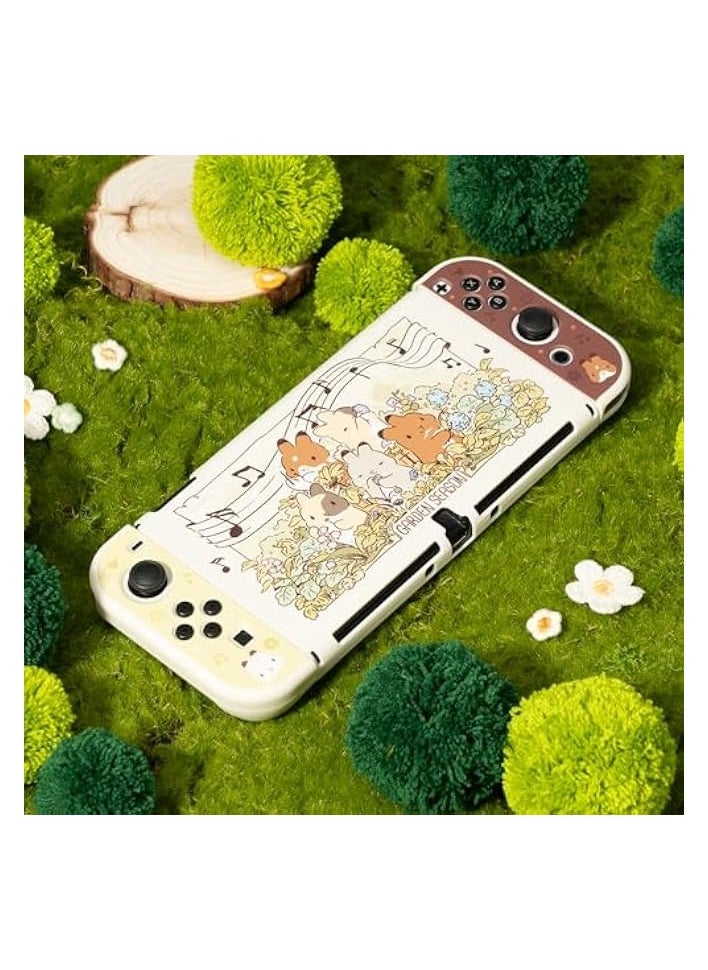 Cute Protective Case for Switch OLED Slim Cover Case Hard PC Protective Shell Compatible with Switch OLED - Team Timothy