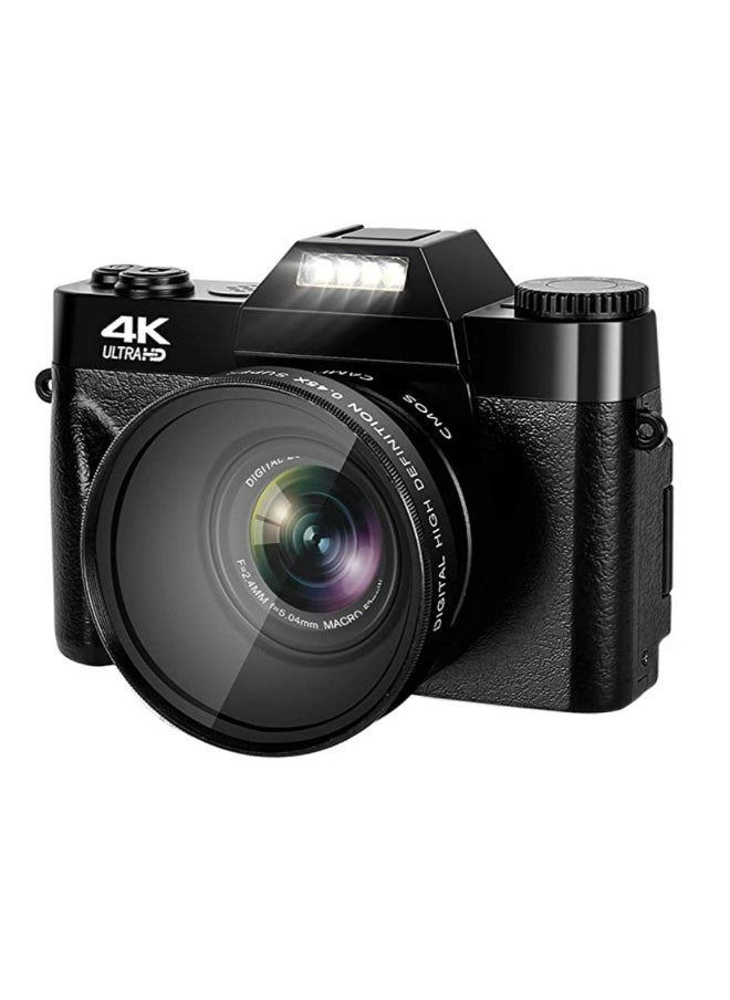 Compact 4K Digital Camera Video Camcorder 48MP 3Inch IPS Screen Auto Focus 16X Zoom with 32G Memory Card