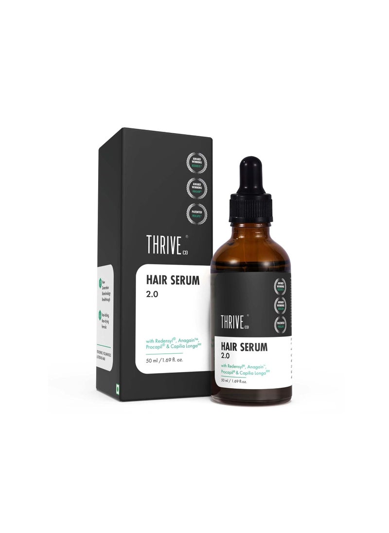 ThriveCo Hair Growth Serum 2.0 For Hair Growth & Hair Fall Control | with Redensyl + Anagain + Rosemary + Procapil + Capilia Longa | For Men & Women | 50ml