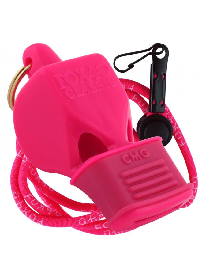 Fox 40 Classic CMG Pealess Safety Whistle 115 dB Pink 9603-0408