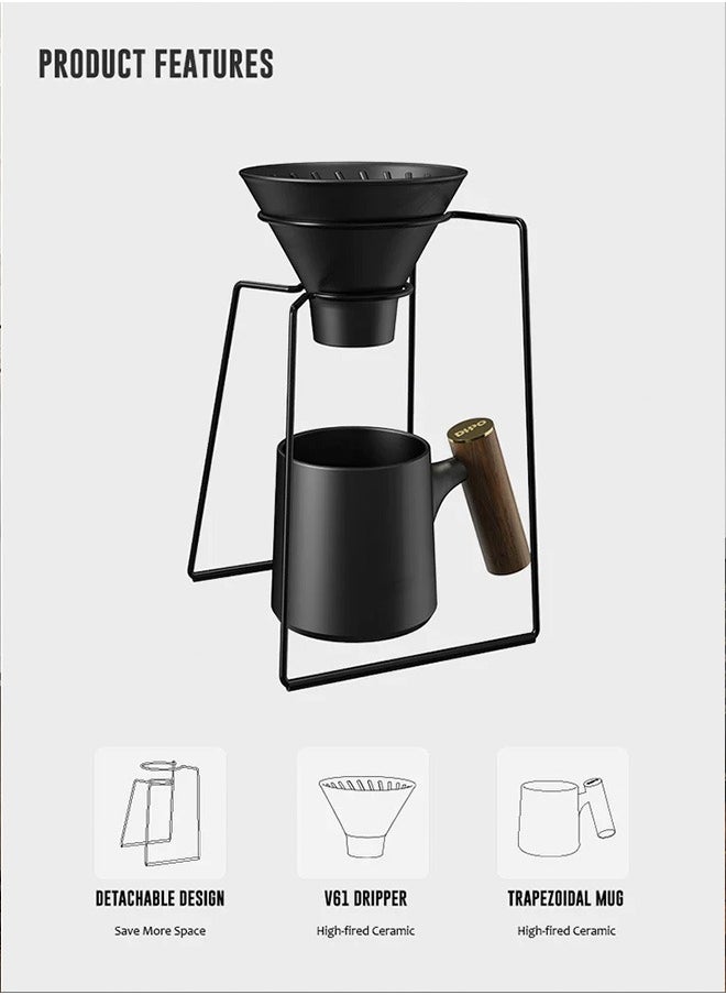 DHPO Stainless Steel Stand Pour Over Coffee Set