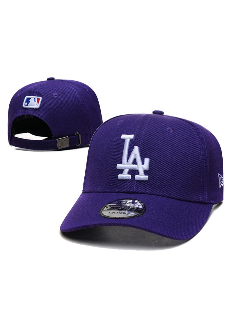 New Era Los Angeles Dodgers sun hat, mesh cap, outdoor men's and women's sports duckbill cap purple