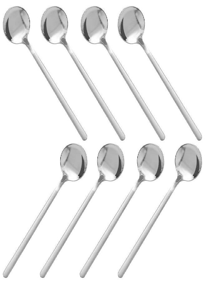 Pack of 8, Stainless Steel Espresso Spoons, findTop Mini Teaspoons Set for Coffee British Tea Dessert Cake Ice Cream Cappuccino, 5.3 Inch