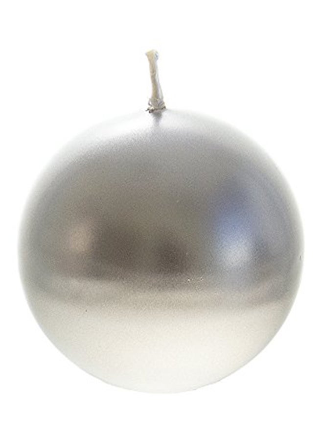 Unscented Ball Candle Silver