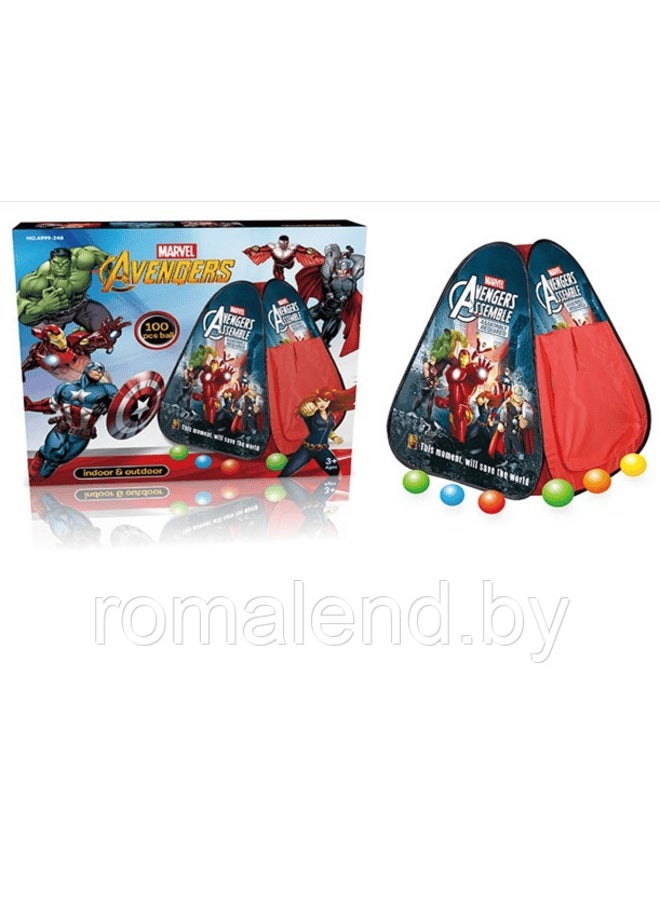 Marvel Adventure Play Tent Kids Pop-Up Tent with Superhero Designs Indoor & Outdoor Play Tent for Boys and Girls