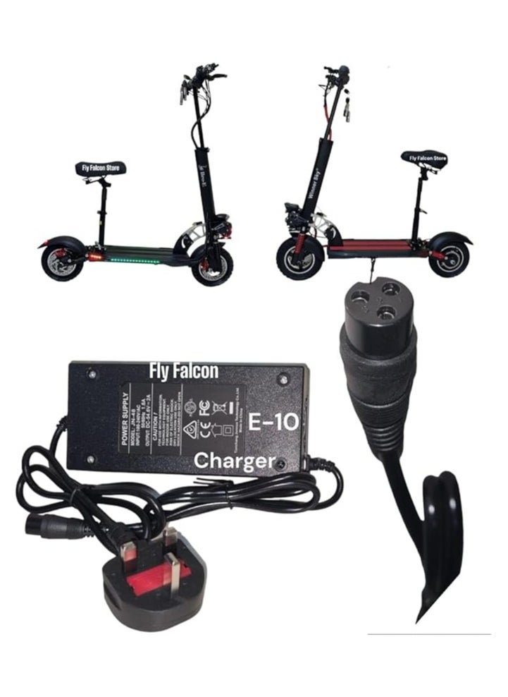 E10 Scooter Fast Charger Model JN-48, 42V 2A Electric Scooter Charger, 48V Lithium Battery Charger, Charge Fast, Ride Faster – Scooter chargers that keep your journey swift.