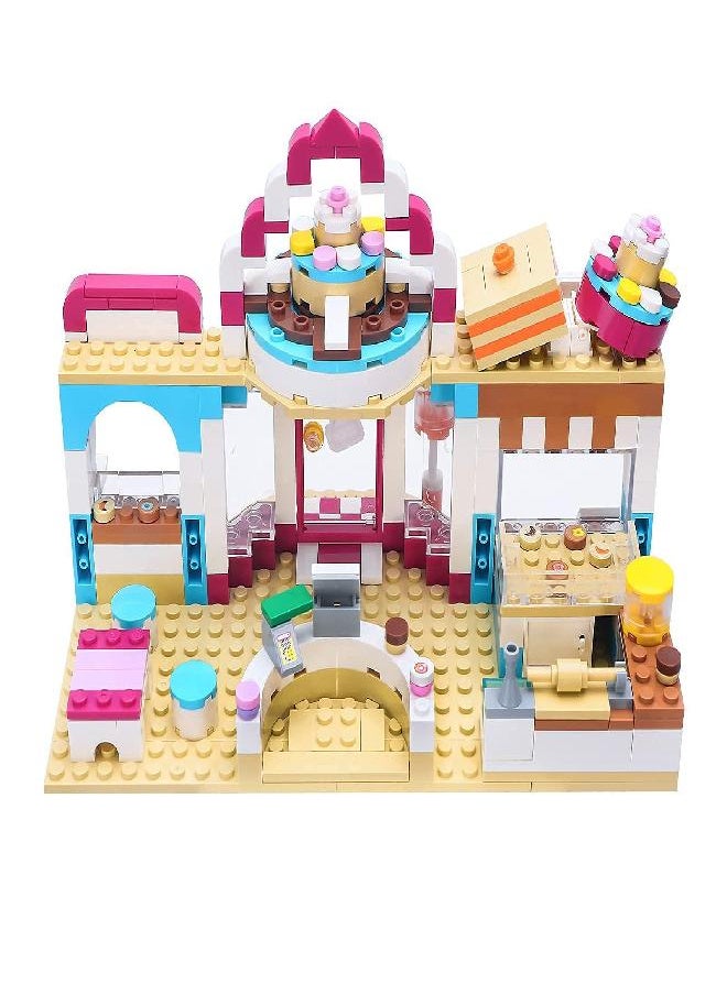 BRICK STORY Dream Girls Friends Bakery Building Sets 348 Pieces Cake Shop Baking Building Toys Dessert Store Construction Toys Christmas Birthday Gift for Kids Aged 6-12 and Up