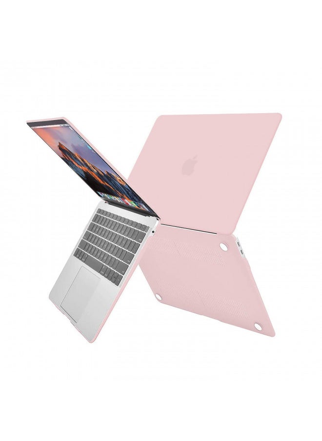 MOSISO Compatible with MacBook Air 13 inch Case 2022 2021 2020 2019 2018 Release A2337 M1 A2179 A1932 Retina Display with Touch ID, Plastic Hard Shell Case & Keyboard Cover Skin, Rose Quartz