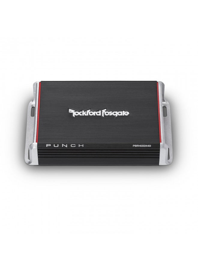 Rockford Fosgate Punch PBR400X4D Compact Chassis 400-Watt Full-Range 4-Channel Amplifier