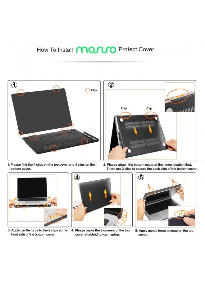 MOSISO Compatible with MacBook Pro 14 inch Case 2024 2023 2022 2021 Release M3 A2918 A2992 M2 A2779 M1 A2442 Pro Max, Plastic Hard Shell&Keyboard Cover&Screen Protector&Storage Bag, Midnight Green
