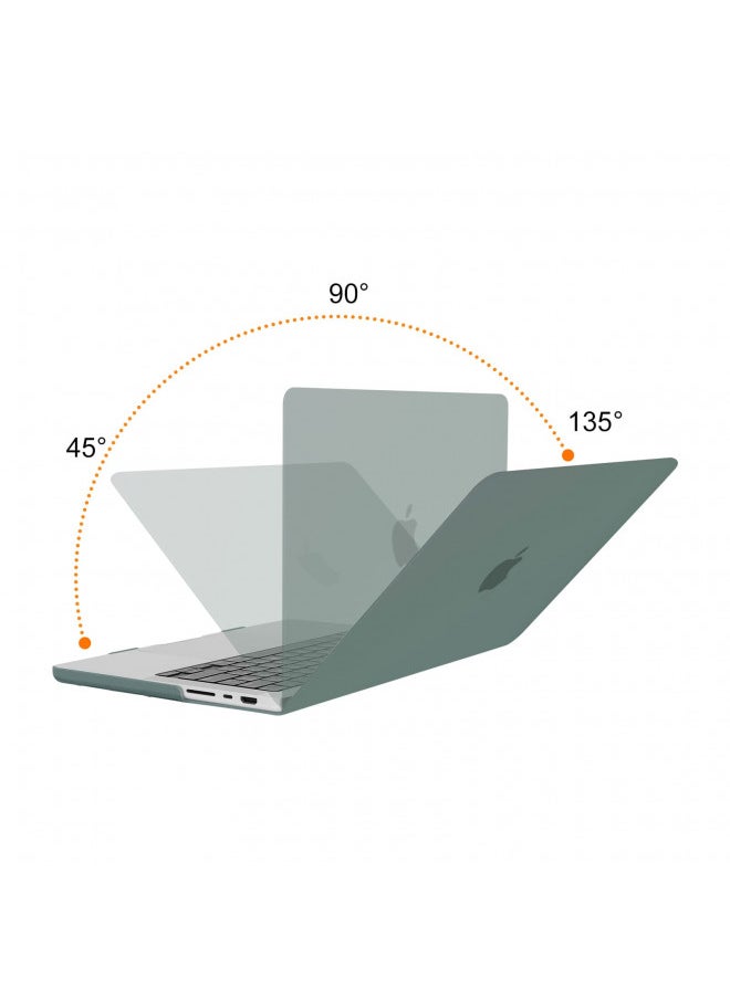 MOSISO Compatible with MacBook Pro 14 inch Case 2024 2023 2022 2021 Release M3 A2918 A2992 M2 A2779 M1 A2442 Pro Max, Plastic Hard Shell&Keyboard Cover&Screen Protector&Storage Bag, Midnight Green