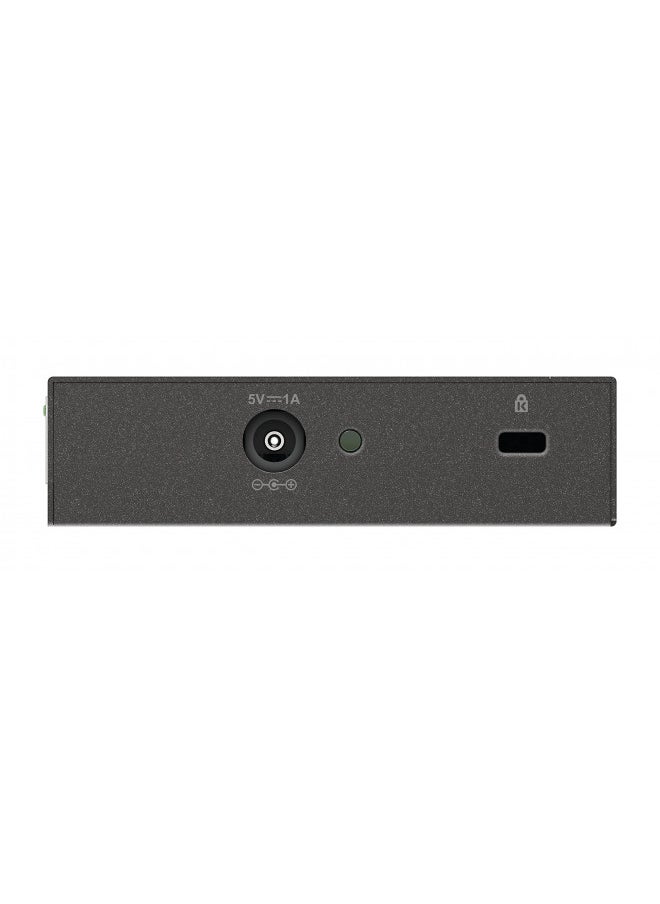 D-Link Ethernet Switch, 5 Port Gigabit Unmanaged Metal Desktop Plug and Play Compact (DGS-105)