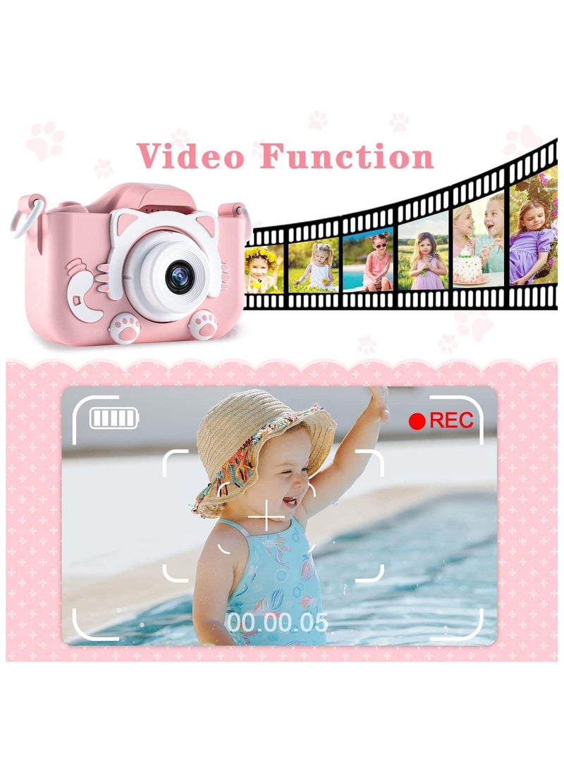 Kids Digital Camera with 32GB SD Card–Capture Every Moment with This Fun, Durable, and Easy-to-Use Camera for Boys and Girls Ages 4-12, Perfect Gift for Birthdays, Holidays, and Christmas