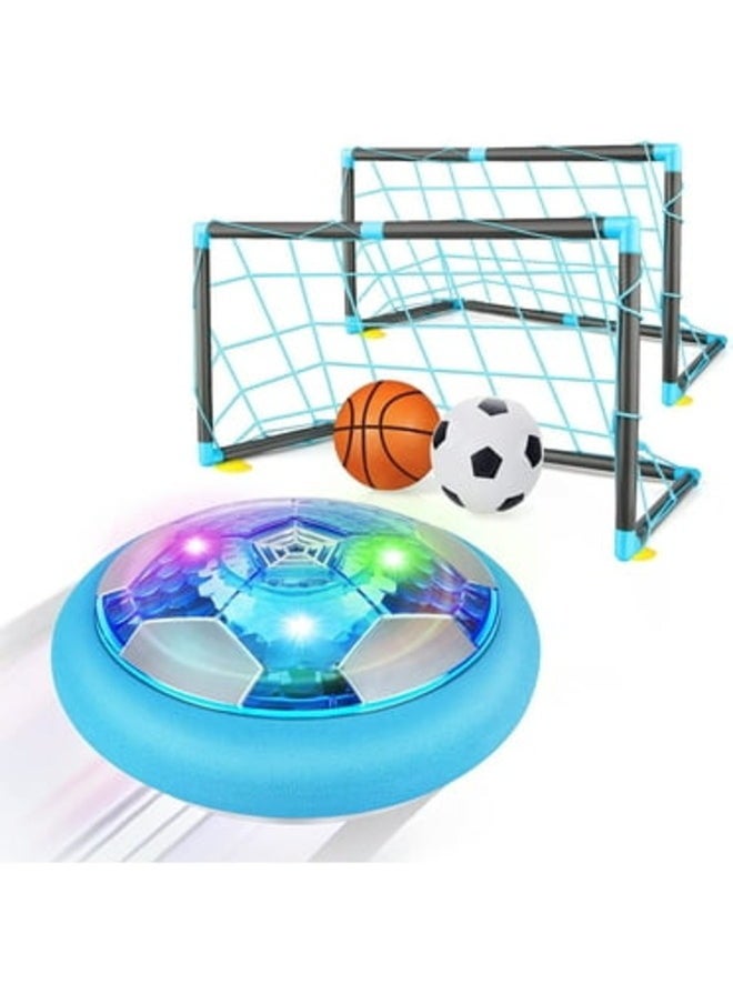 Hover Soccer Ball with Colorful LED Lights Safe & Durable ABS Floating Soccer Toy for Kids & Family Fun Indoor/Outdoor Game for Home Entertainment