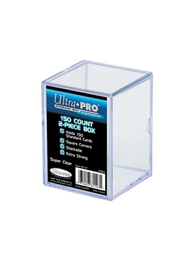 Ultra Pro 81147 2-Piece 150 Count Clear Card Storage Box