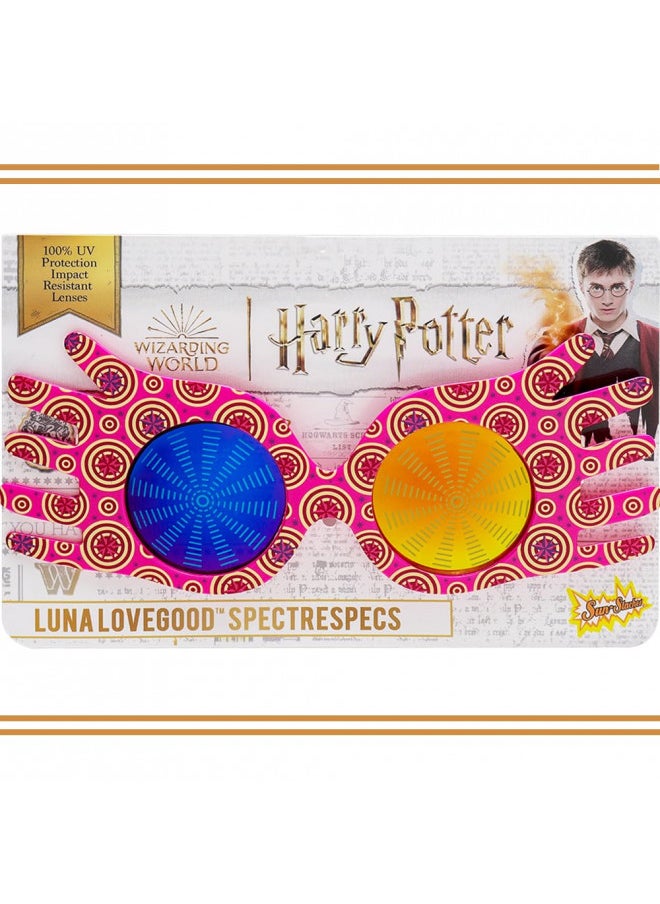 Sun-Staches Official Luna Lovegood Character Sunglasses Novelty Costume Party Favor Sunglasses UV400,Pink