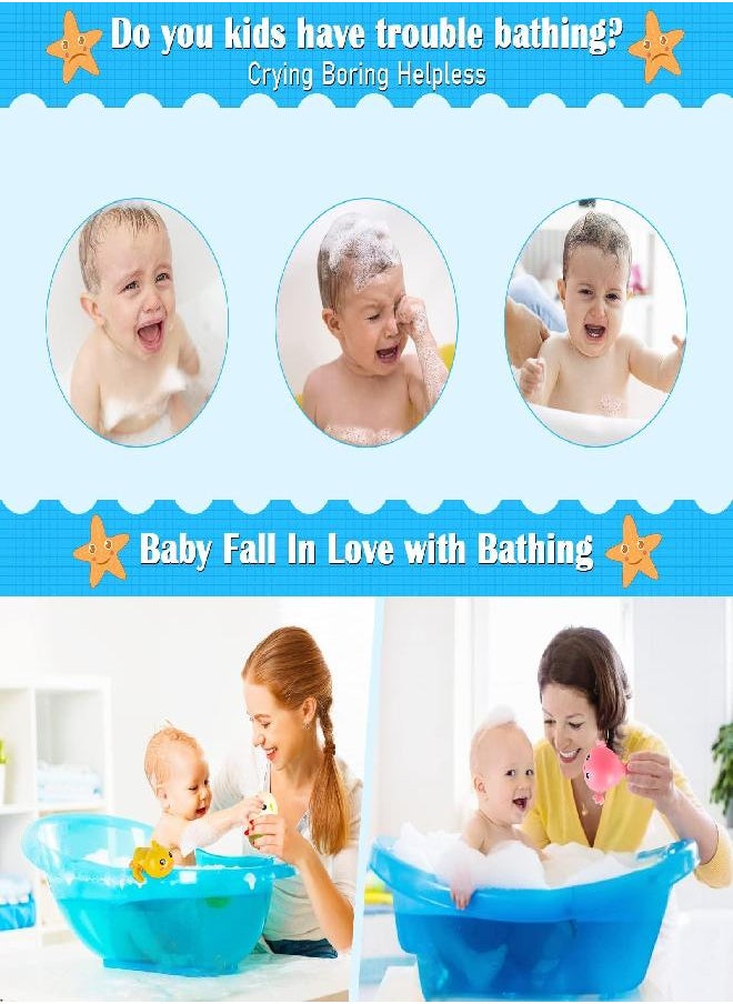 FAYOGOO Bath Toys, 6 Pack Baby Bath Toys for Toddlers 1-3, Floating Wind-up Toys Swimming Pool Games Water Play Set Xmas Gift for Bathtub Shower Infant Toddlers Kids Boys Girls Ages 4-8 Years Old