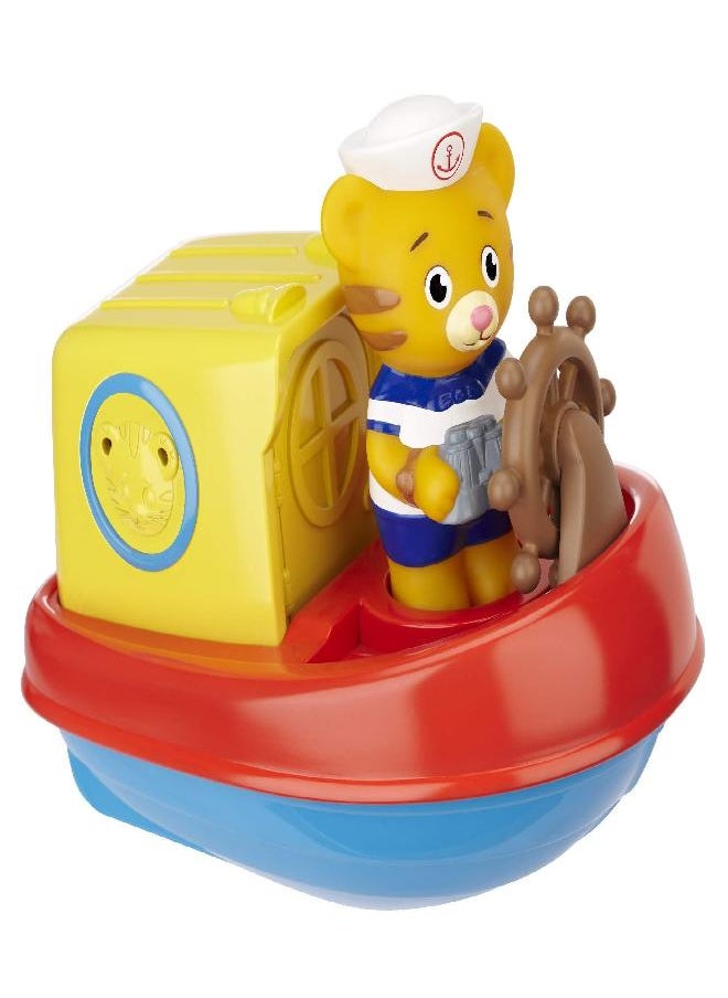 Daniel Tiger's Neighborhood Baby Bath Tub Toy Daniel's Bathtub Voyage Adventure, 6 Piece Set - Perfect for Baby/Toddler Boys and Girls 18 Months and up