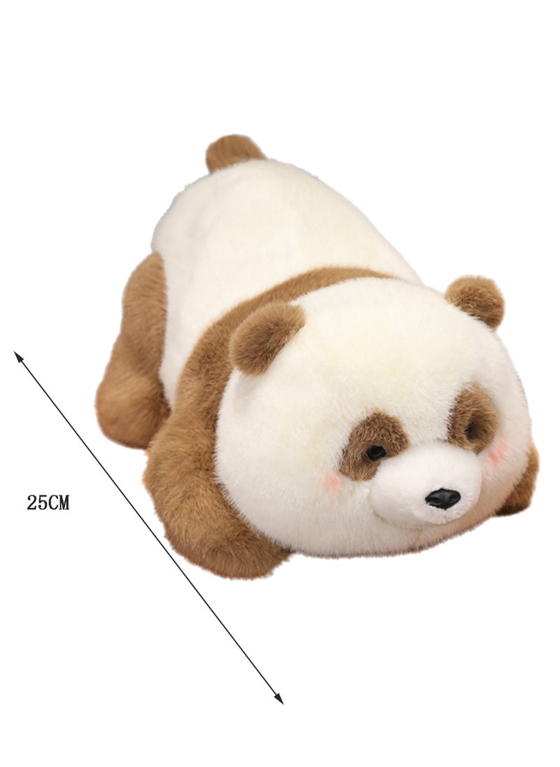 25 CM Simulation Panda Plush Toy Soft Stuffed Cute Doll For Girls And Boys All Ages Gift（Style B）