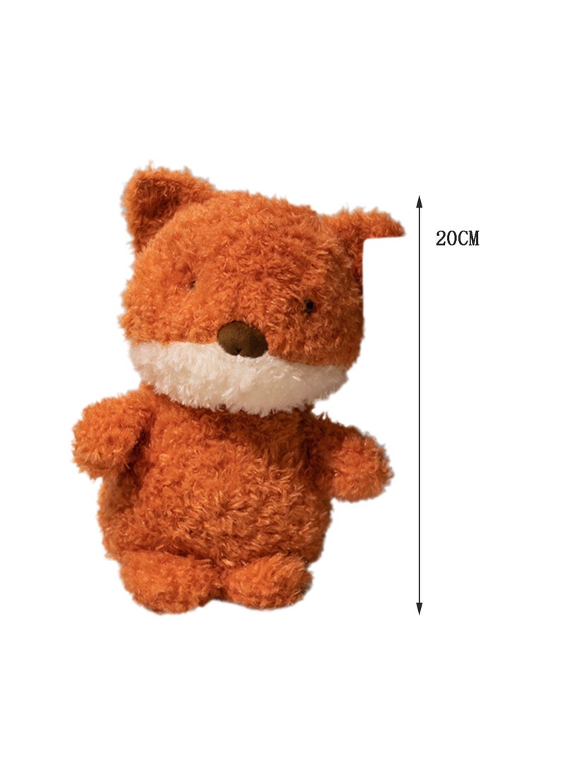 20 CM Cute Fox Plush Toy Soft Stuffed Animal Mini Doll For Girls And Boys All Ages Gift