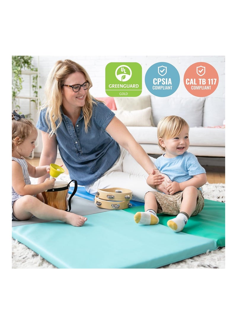 Softzone Quad Fold N Go Activity Mat Colorful Soft