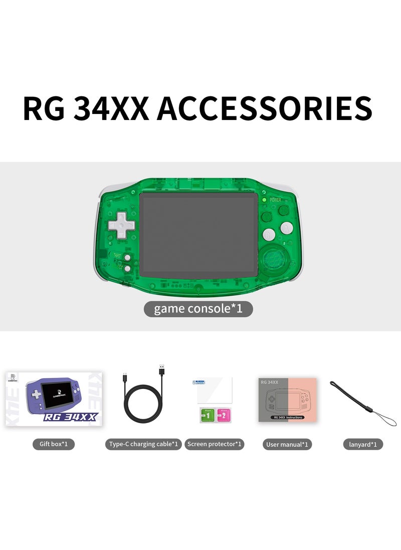 RG 34XX Handheld Game ConsoleH700 quad-core ARM  Android 13 3.4-inch IPS full-view angle 3500mAh 5G WIFI Bluetooth Retro Video Players（32G+128G）