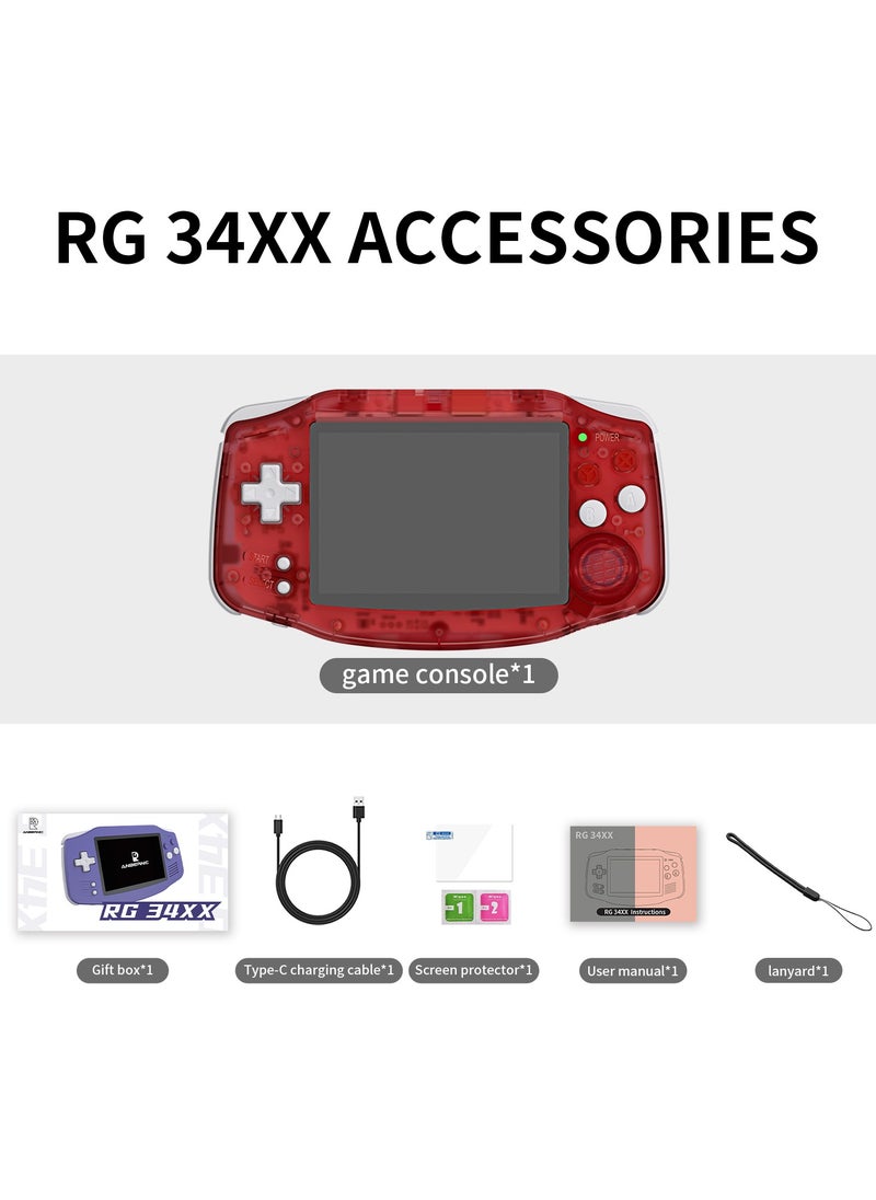 RG 34XX Handheld Game ConsoleH700 quad-core ARM  Android 13 3.4-inch IPS full-view angle 3500mAh 5G WIFI Bluetooth Retro Video Players（32G+64G）