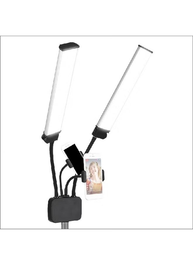 45W American Style Double Arm Light Double Tube Double Head Photography Light Beauty Light LED Shine Face Beauty Live Photo Fill Light
