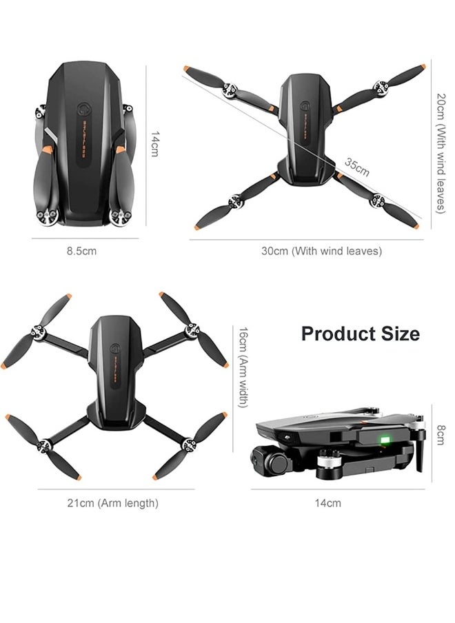 RG101 GPS Drone with 4K Camera 2 Axis Gimbal Anti Shake HD Camera FPV Live Video Brushless Motor RC Quadcopter Auto Return