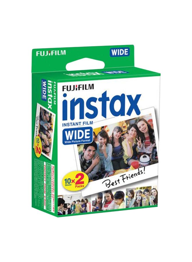 Pack Of 60 Instax Wide Instant Film Multicolour