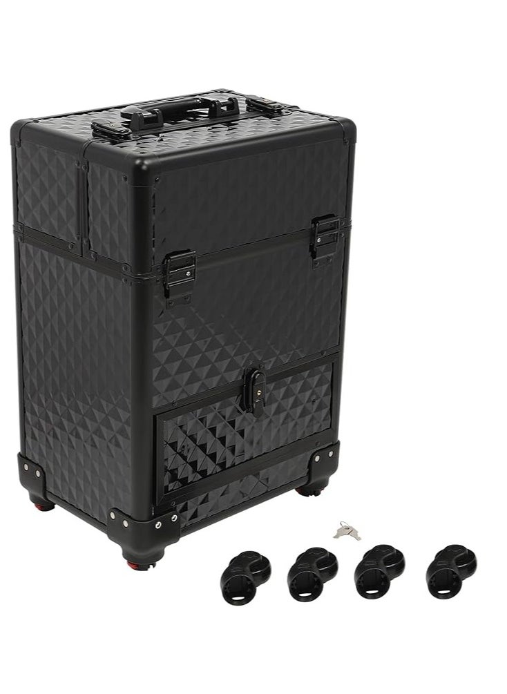 Organizer Rolling Makeup Trolley Cosmetics Suitcase