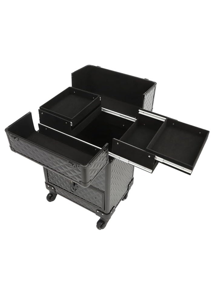 Organizer Rolling Makeup Trolley Cosmetics Suitcase