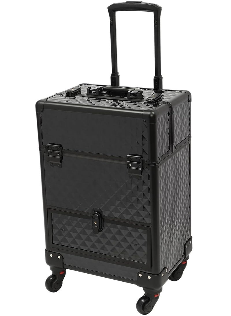 Organizer Rolling Makeup Trolley Cosmetics Suitcase